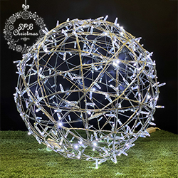 Объемная фигура cветящийся шар «Ажур» (d50см, 3D, 200LED, IP65)