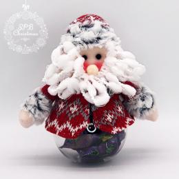 Новогодняя игрушка «Дед Мороз» с банкой под сладости (30см)